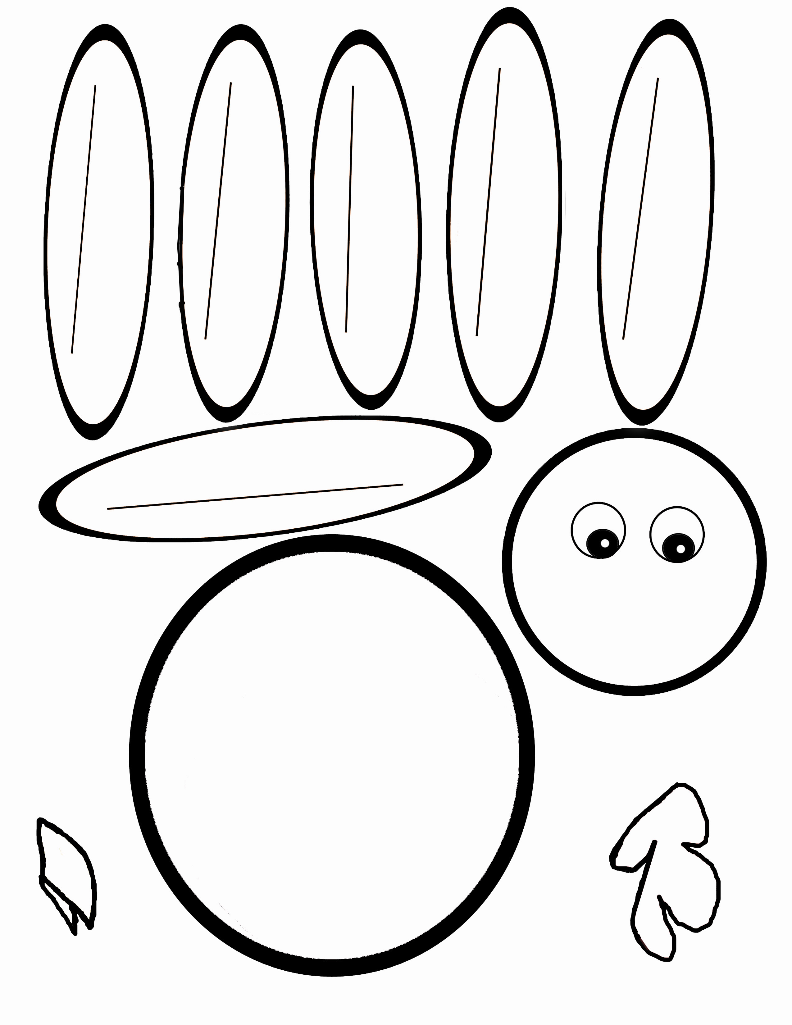 Scissor Cutting Turkey Template Therapy Fun Zone