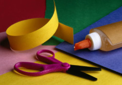 paper scissors glue