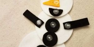 Make a Button Snow Man