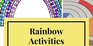 Rainbow Fine Motor Activities with Q-tip Painting