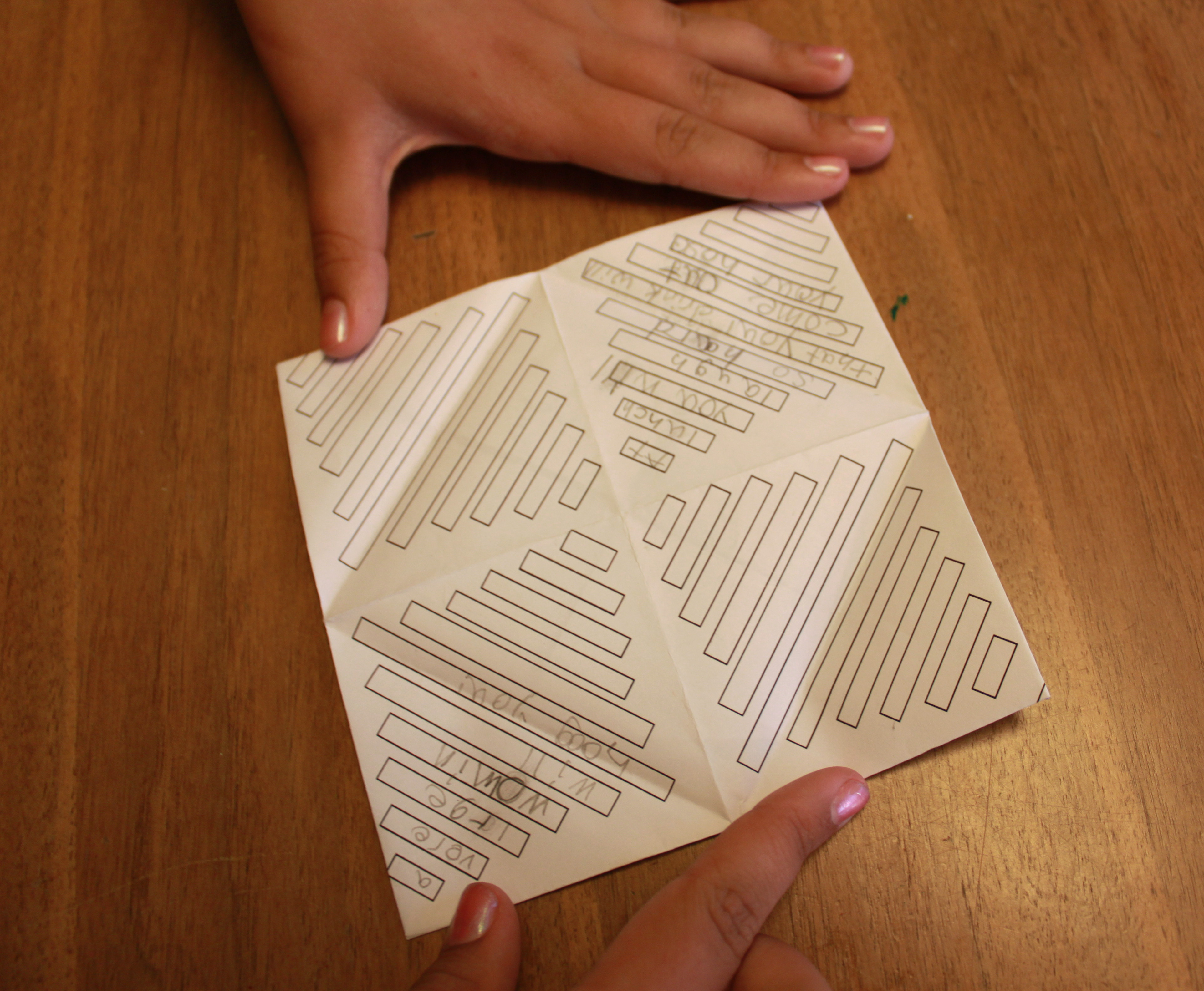 Cootie Catcher Fortune Teller Therapy Fun Zone