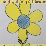 Drawing flowers and cutting