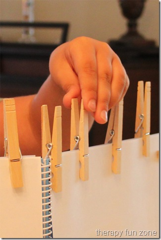 Clothes Pin Pinch Grasp Exercises - The OT Toolbox