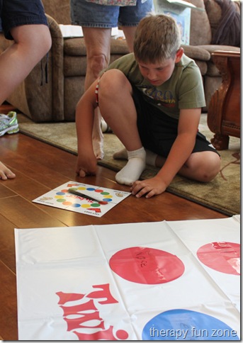 Twister in Occupational Therapy - Gillispie School