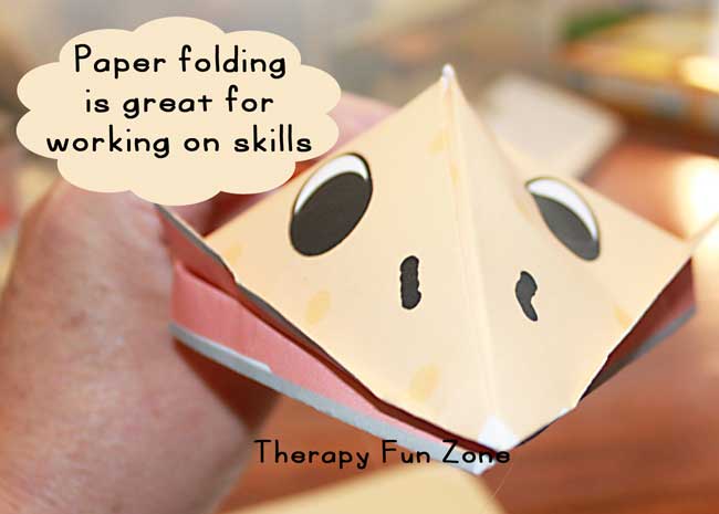 Paper Folding Templates Therapy Fun Zone