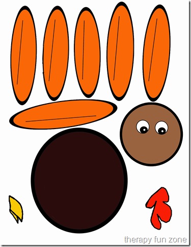 printable turkey template cut outs