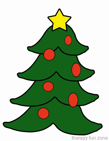 christmas tree cutting template