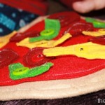 Felt Pizza to Work on Button Skills