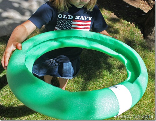 Pool store noodle ring