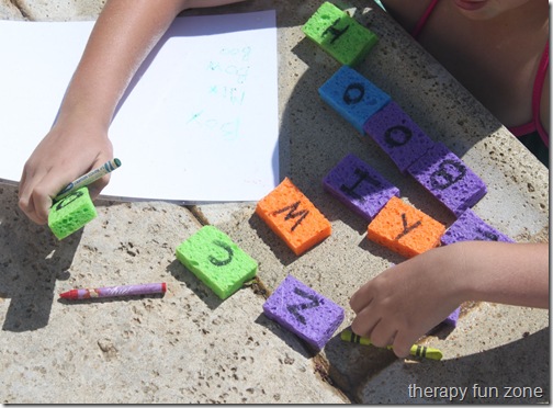 Make Your Own Sponge Letters - Pre-K Printable Fun