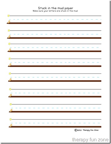 Handwriting Paper Printable - FREE - Your Therapy Source