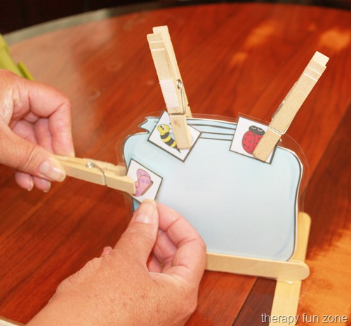 Garden Bugs Fine Motor Game