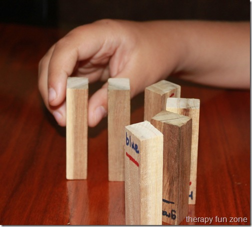 Jenga Block Communication Board