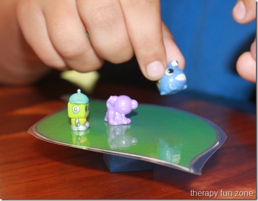 balance bugs on leaves for fine motor skills