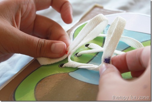 shoe tying practice board printable