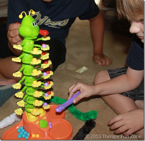 scatterpillar scramble for fine motor 2