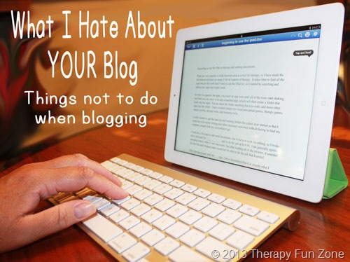 What I Hate About Your Blog
