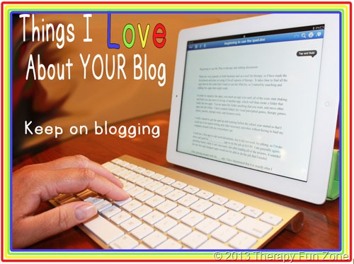 Things I Love About Your Blog