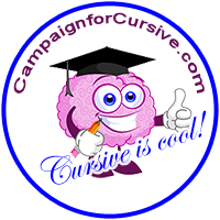 Campaign for cursive logo - What is it about cursive that can make us crazy - Katherine Collmer, M.Ed., OTR/L, Therapy Fun Zone