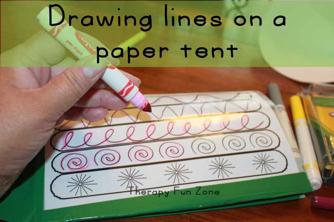 drawing-on-tent