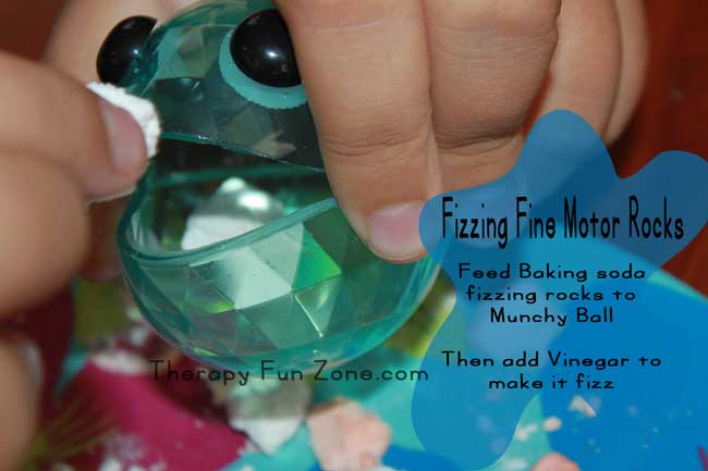 Fizzing Fine Motor Rocks