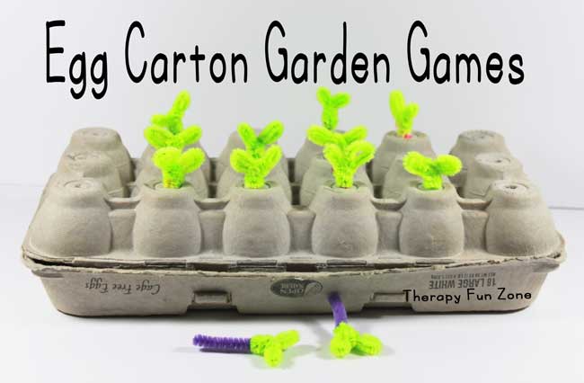 Recycled Egg Carton Garden Games
