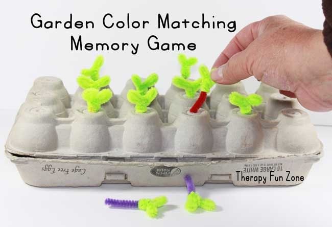 garden color matching memory game: Therapy Fun Zone