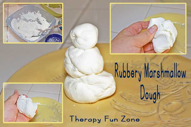 Rubbery Marshmallow Play Dough