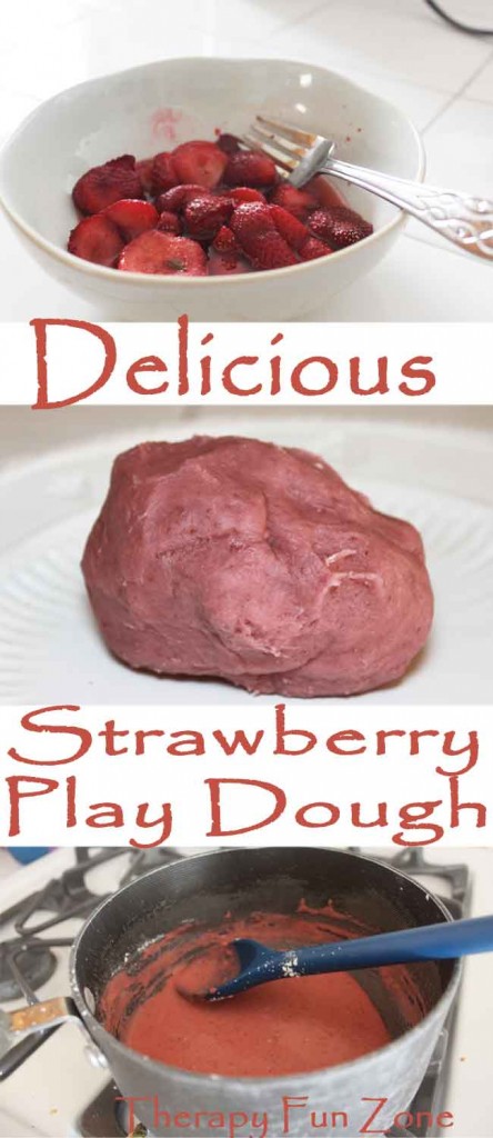 therapy fun zone- delicious strawberry play dough