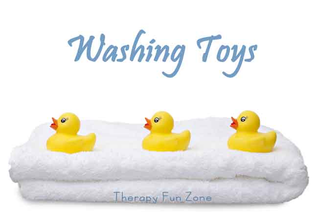 therapy fun zone: cleaning toys