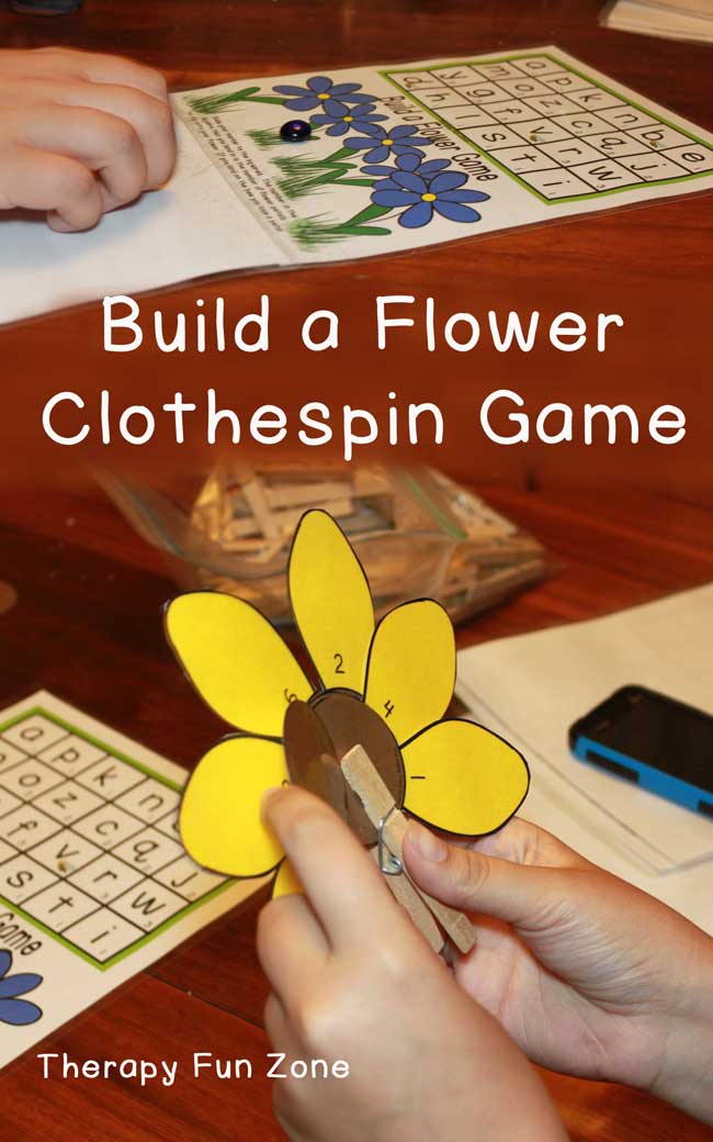 Clothespin Flower Game