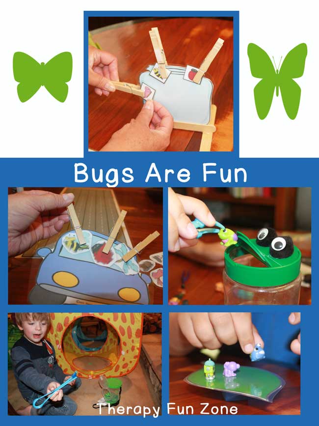 Garden Bugs Fine Motor Game - Therapy Fun Zone