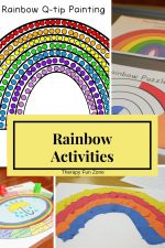 Rainbow Fine Motor Activities with Q-tip Painting - Therapy Fun Zone