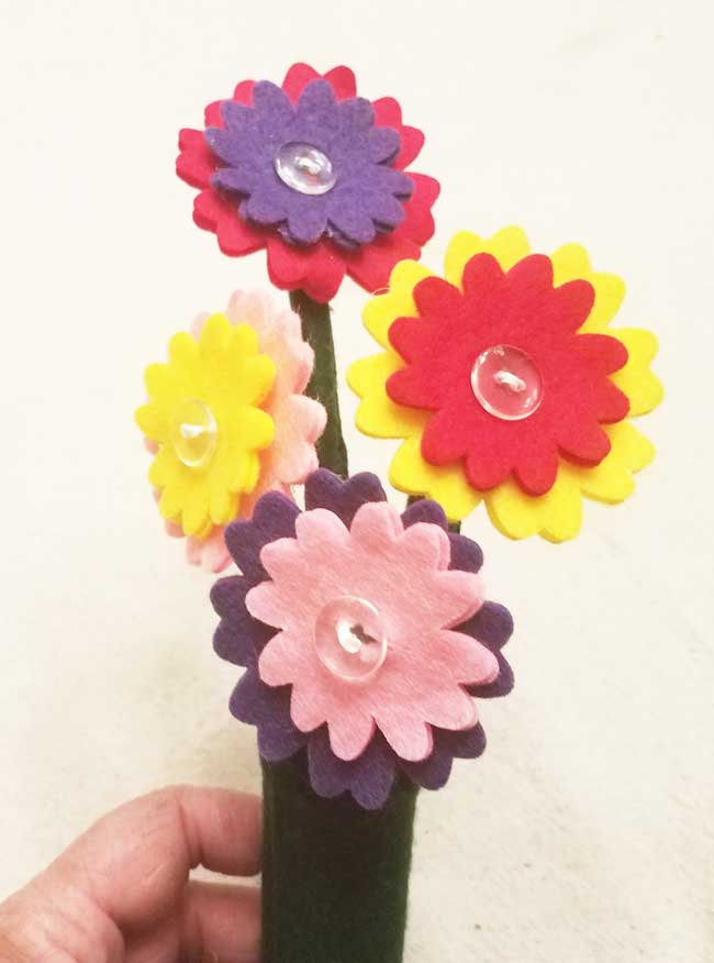 Make Button Flowers - Therapy Fun Zone