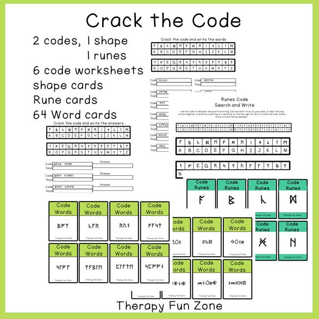 Crack the Code Writing - Therapy Fun Zone