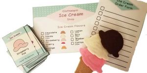 Fun Ice Cream Clothespin Game
