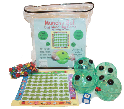 Pond Jump Game with 4 vinyl Munchy Balls