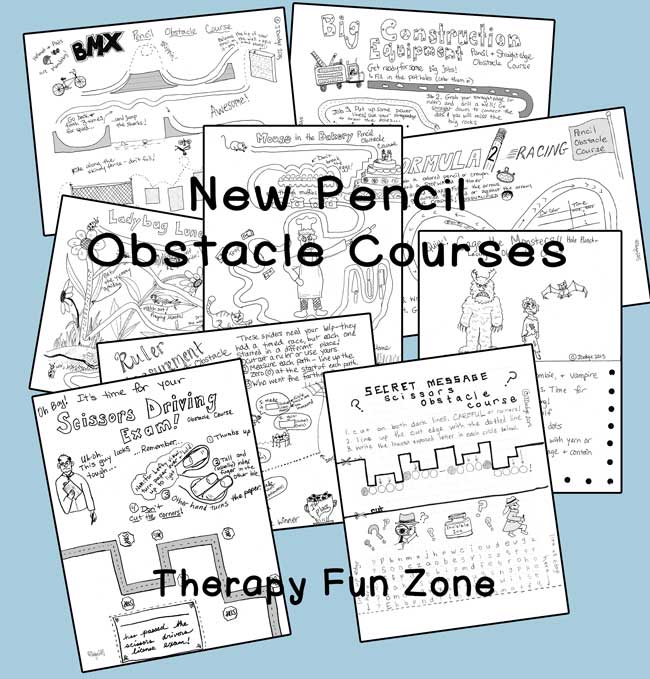Pencil (etc.) Obstacle Courses – Second Edition