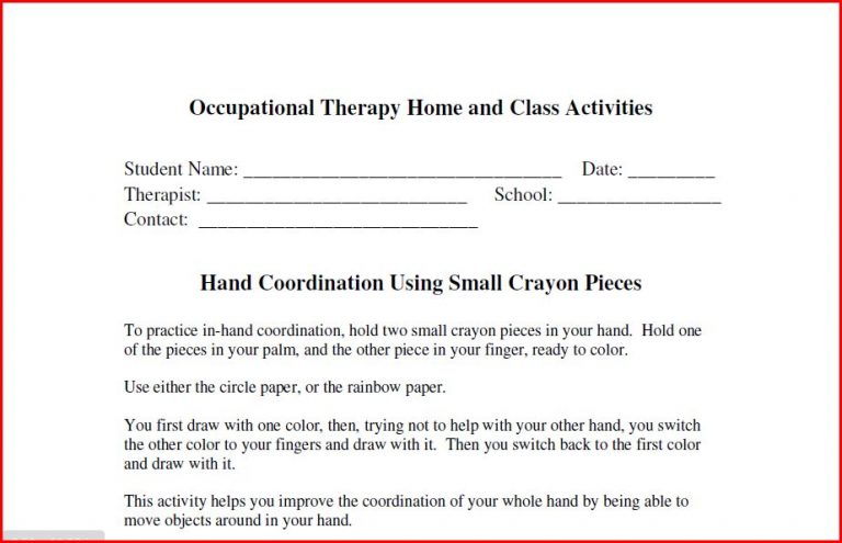 Home Program for in hand manipulation