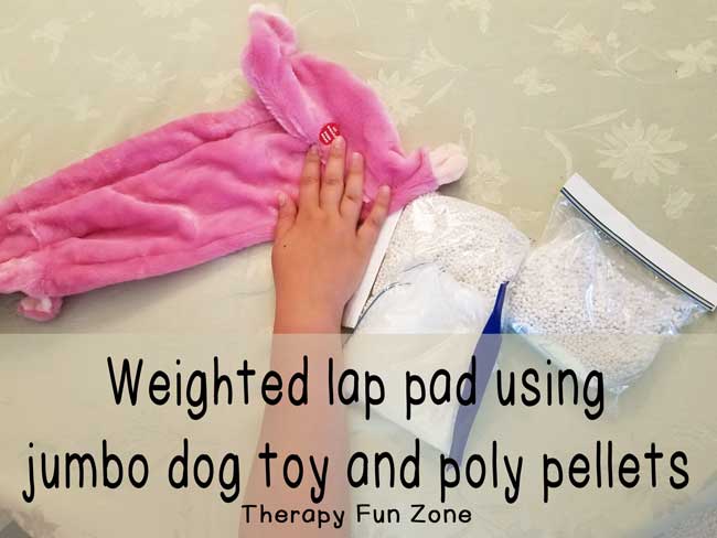 Make your own weighted lap pads Therapy Fun Zone