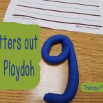 Making Letters With Playdoh