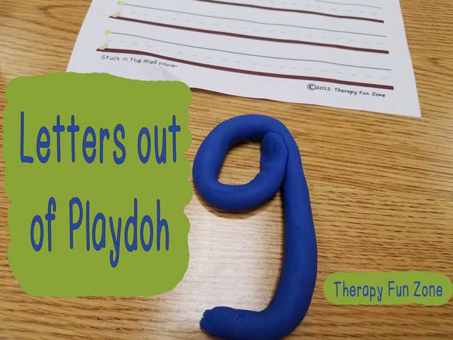 Making Letters With Playdoh