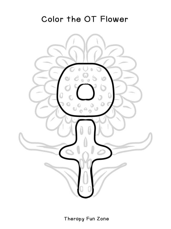 OT Flower Coloring Page