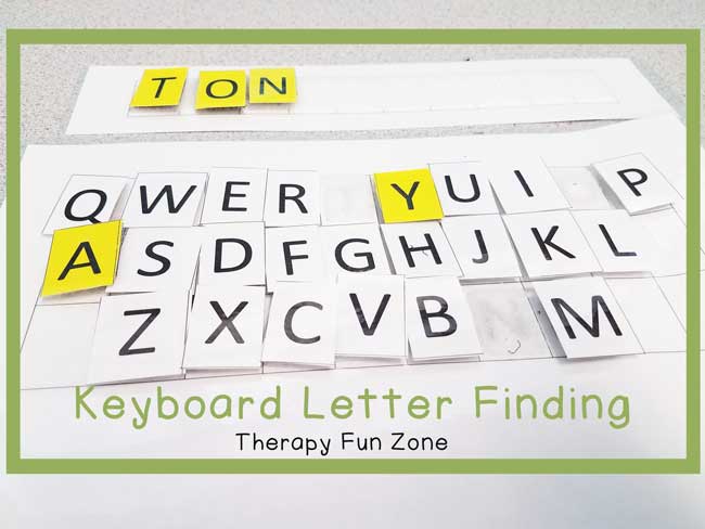 Finding your letters on a keyboard
