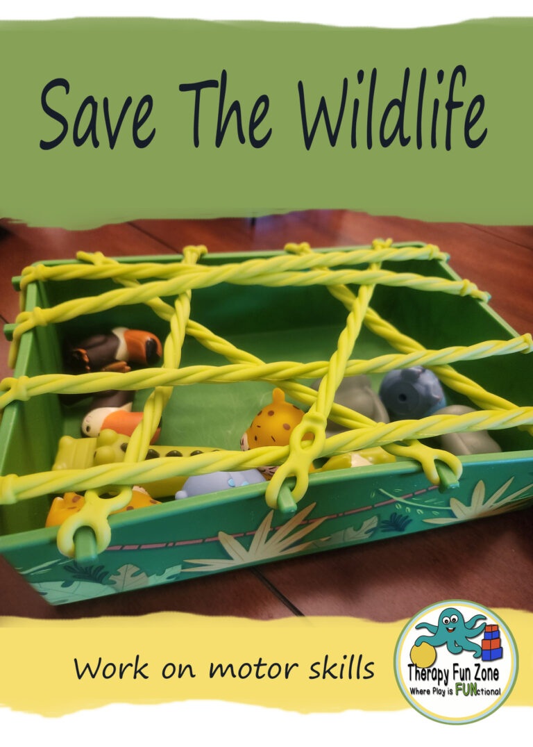 Jungle rescue game for fine motor